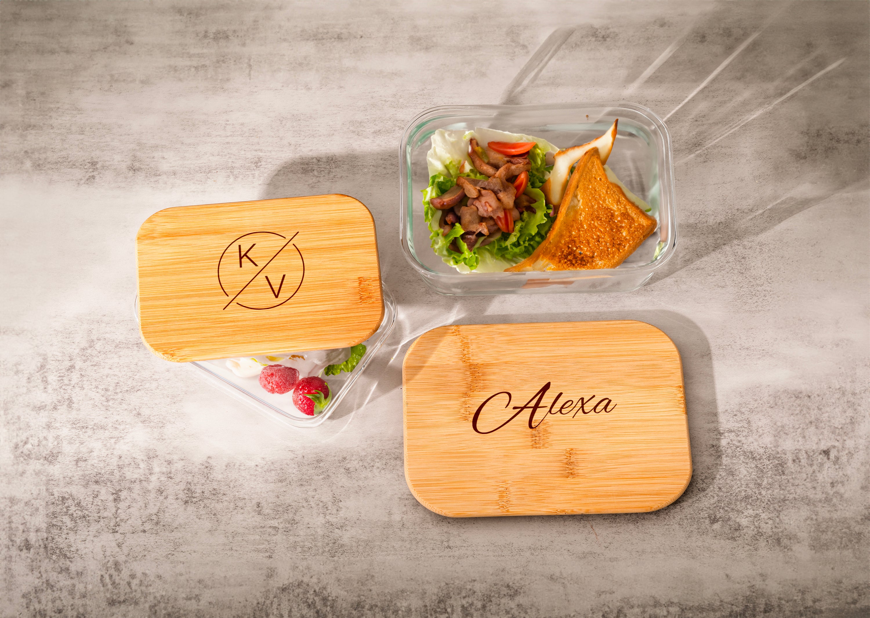 SQUARE GLASS CONTAINER